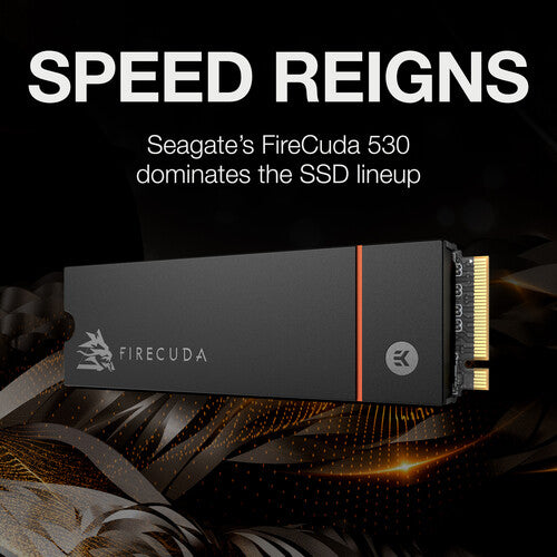 Seagate | FireCuda 530 Heatsink 2TB NVMe PCI-e Internal Hard Drive | ZP2000GM3A023