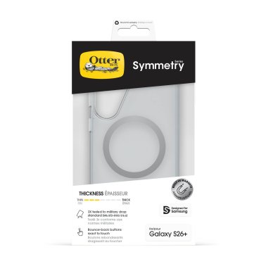 OtterBox | Symmetry Clear w/Magnets Case Samsung Galaxy S26+ - Clear | 77-000079