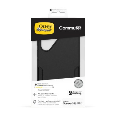 OtterBox | Commuter w/Magnets Case Samsung Galaxy S26 Ultra - Black | 77-99802