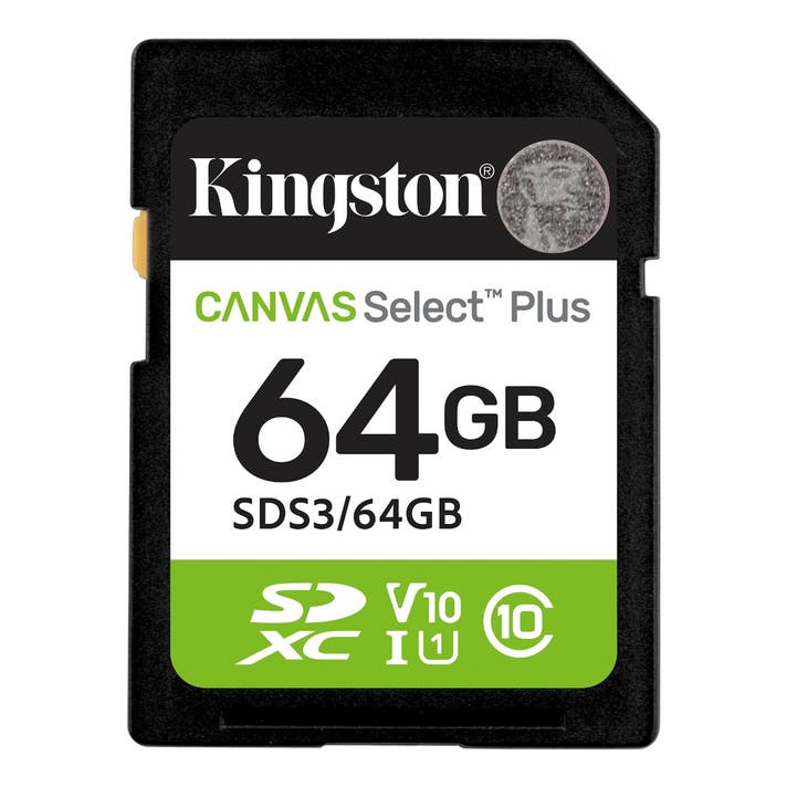 Kingston | Select Plus 64GB 100MB/S C10 SD Card | SDS3/64GB
