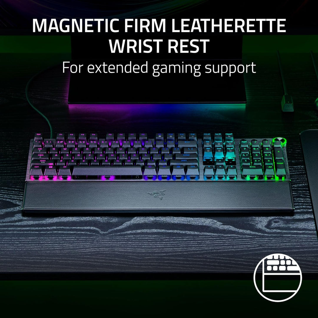 Razer | Huntsman V3 Pro 8KHz Full Size Wired Analog Optical Linear Switch Gaming Keyboard with Snap Tap - Black | RZ03-05530200-R3U1