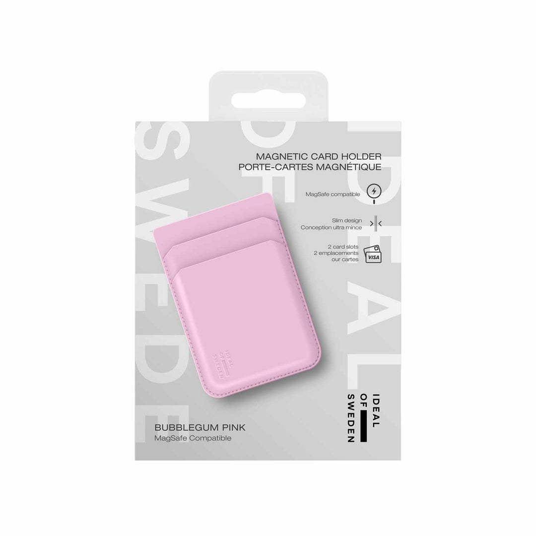Ideal of Sweden | Magnetic MagSafe Card Holder - Bubblegum Pink | IDMCHMS498
