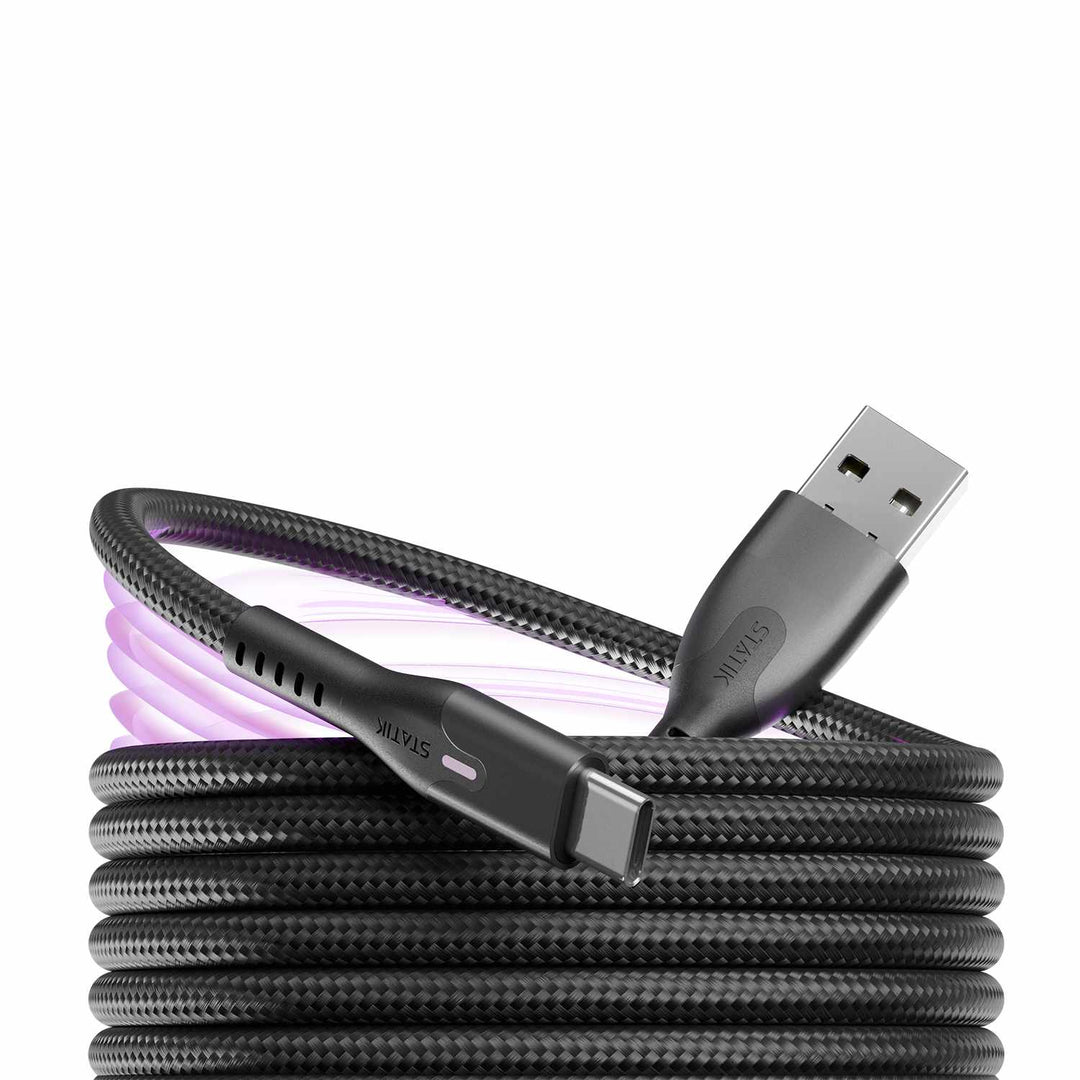 Statik | MagStack Charge/Sync Cable USB-A to USB-C 4ft - Black | PUP04703FTACCA