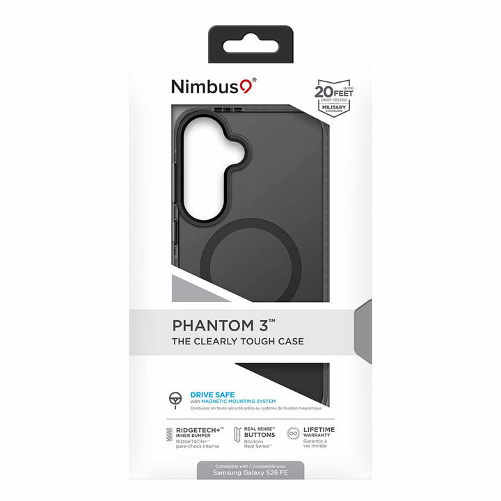 Nimbus9 | Phantom 3 MagSafe Case for Samsung Galaxy S26 FE - Smoke | N9P3MSSAMGS26FESM
