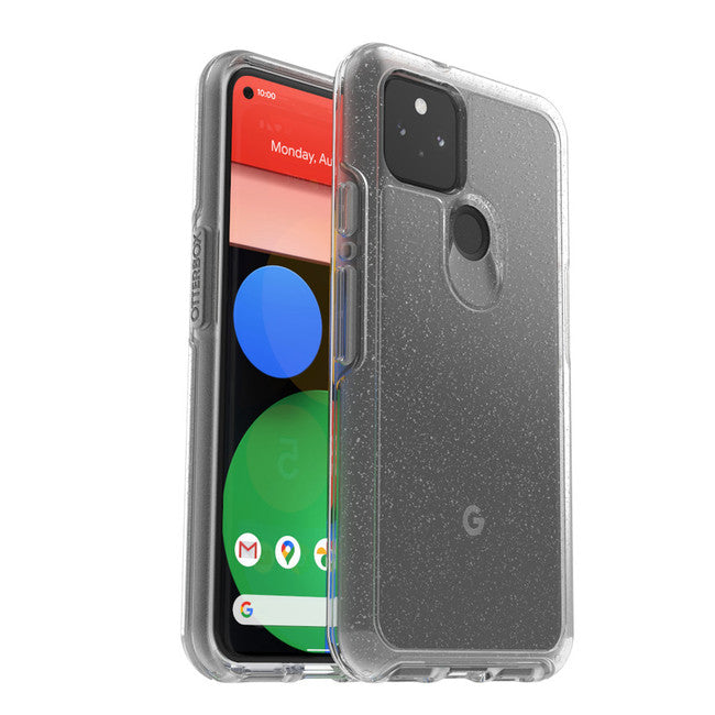 //// Otterbox - Symmetry Clear Protective Case Stardust (Silver Flake) for Google Pixel 5 120-3638