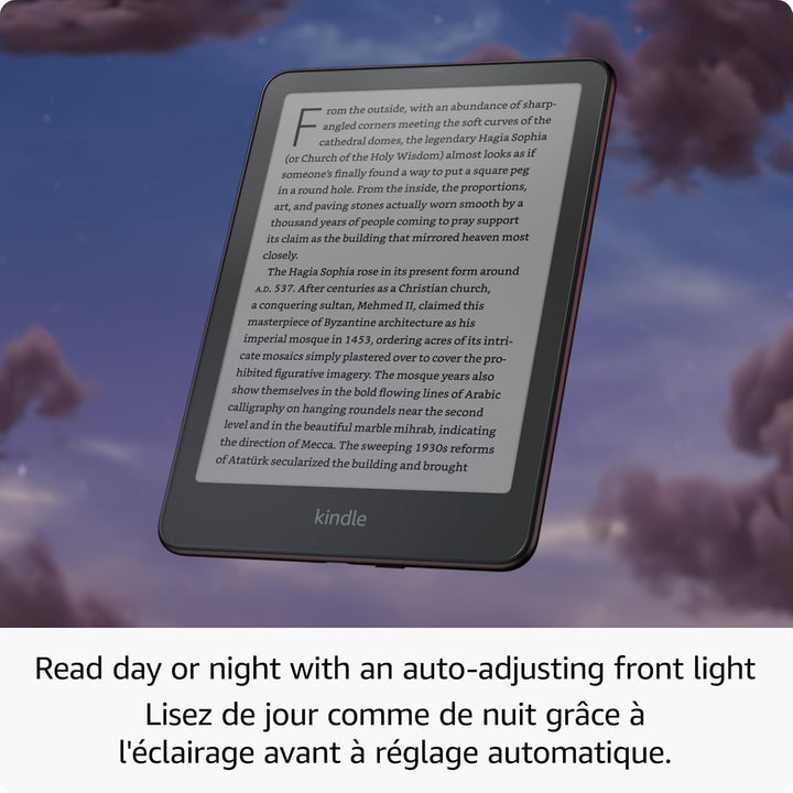 Amazon | Kindle Paperwhite Signature Edition Glare-free Display - Metallic Raspberry | B0CFPN5PRF