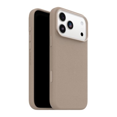 OtterBox | Symmetry Cactus Leather iPhone 17 Pro Max w/MagSafe + Camera Control Case - Grey Comfort | 77-99072