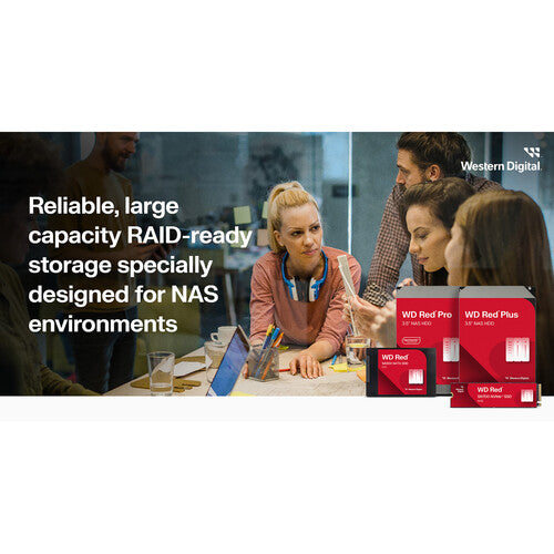 Western Digital | 4TB 3.5 WD Red Plus NAS HD SATA 256MB Bulk Pack | WD40EFPX