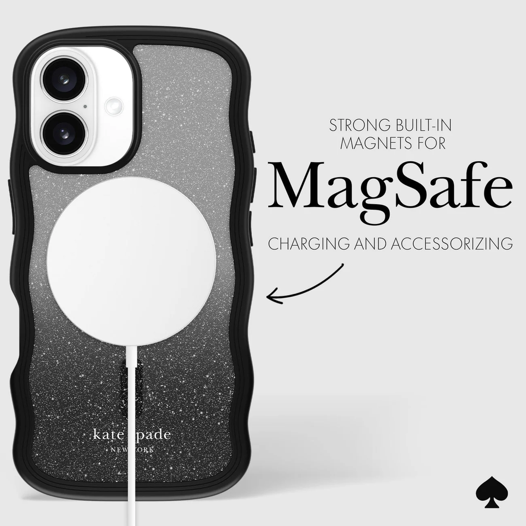 Kate Spade | Wavy MagSafe Case iPhone 16 - Nightfall | 15-13248