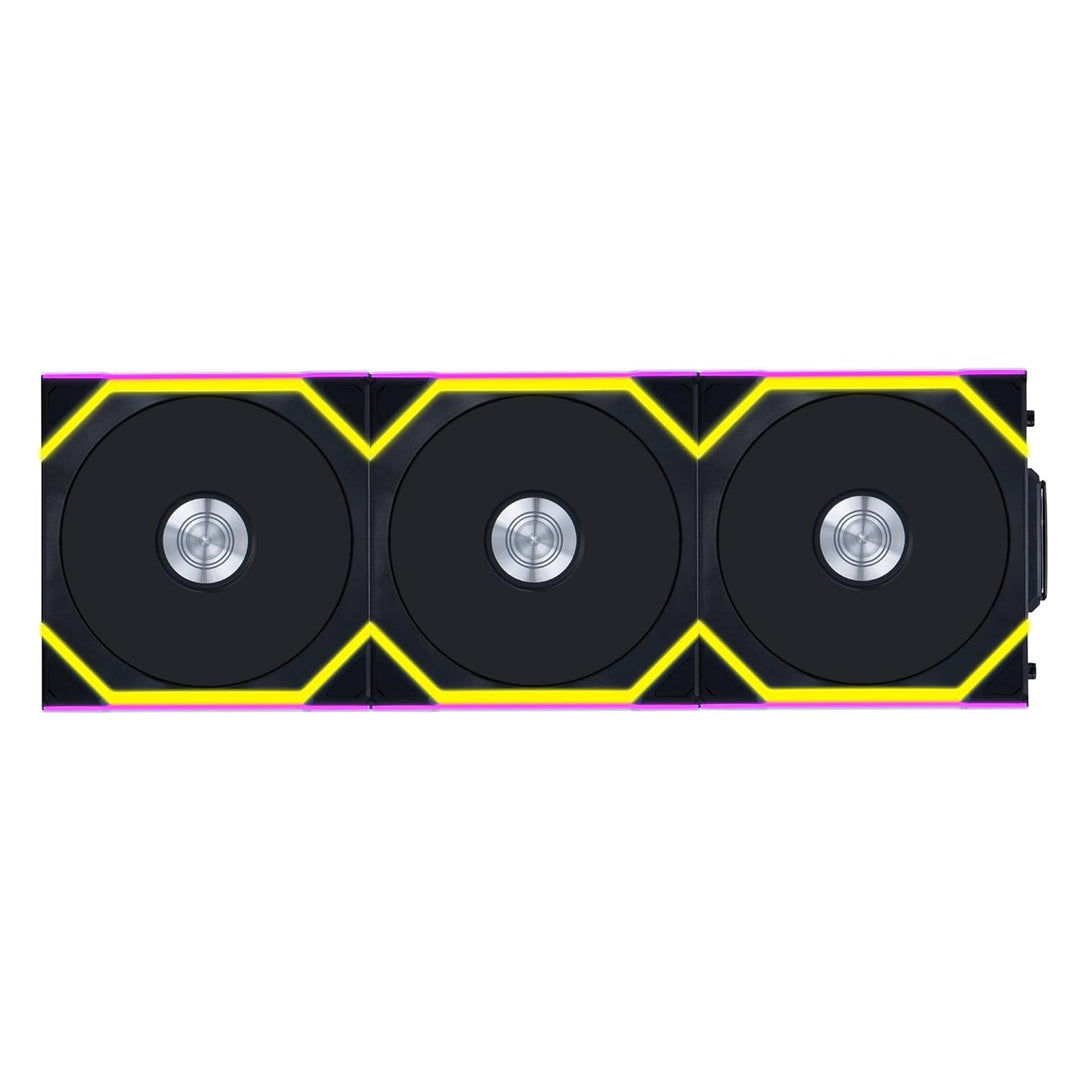 Lian Li | UNI FAN SL Wireless ARGB Reverse Blade Case Fan 120mm 3 Pack - Black | 12RSL1W3B
