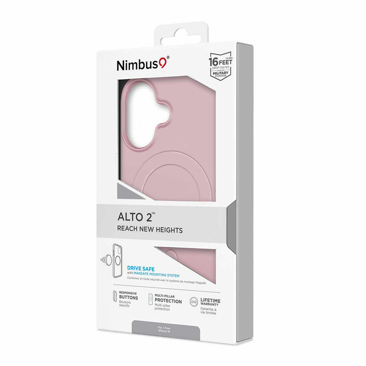 Nimbus9 | Alto 2 MagSafe Case for iPhone 16 - Pink | 120-9299