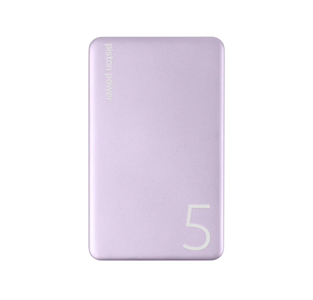 LOGiiX | Piston Power 5000 mAh Aluminum Power Bank - Lavender | LGX-13669