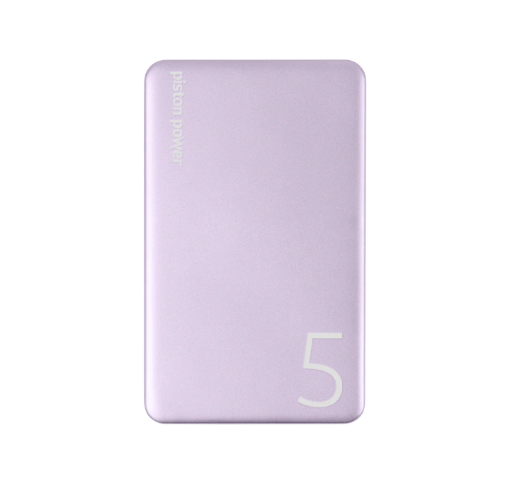 LOGiiX | Piston Power 5000 mAh Aluminum Power Bank - Lavender | LGX-13669