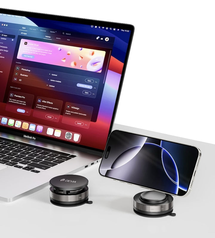 Devia | Ultra2 Magnetic Multi-Angle Adjustable Metal Phone Holder - Black | 6942297129399