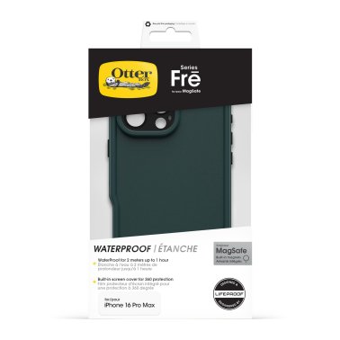 Otterbox | LifeProof Fre MagSafe Waterproof Case iPhone 16 Pro Max - Green Submerge | 77-96161