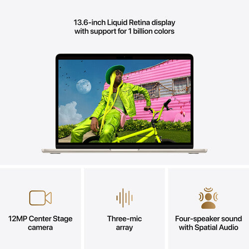 Apple | MacBook Air 13" w/ Touch ID (2026) Apple M5 16GB / 1TB / SSD English - Starlight |