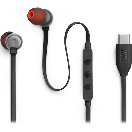 JBL | Wired In-ear USB-C Headphones - Black | JBLT310CBLKAM