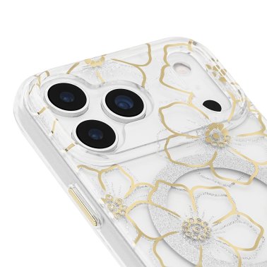 Case-Mate | Floral Gems MagSafe Case iPhone 18 Pro Max/17 Pro Max - Gold | CM061010