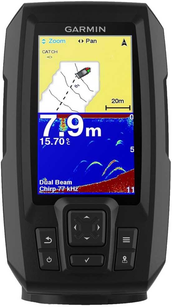 Garmin | Striker 4 Plus Fishfinder with Dual Beam Transducer - Black | CE010-01870-01