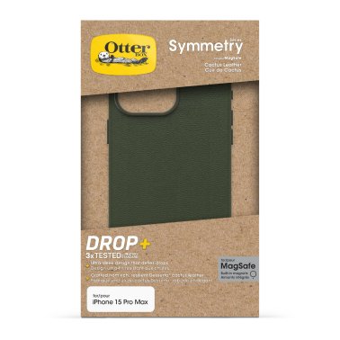 Otterbox | Symmetry Cactus Leather w/MagSafe case iPhone 15 Pro Max - Green (Cactus Grove) | 15-12625