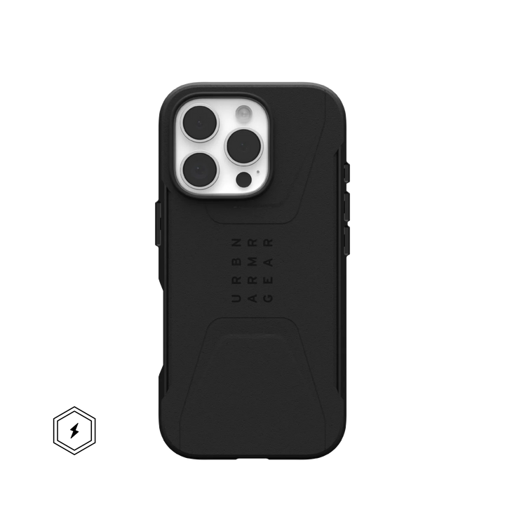 /// UAG | Civilian MagSafe Case iPhone 16 Pro - Black | 15-13191