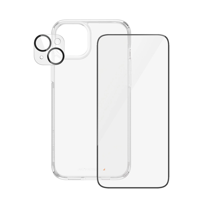 PanzerGlass | 3-in-1 Protection Bundle with D3O for iPhone 15 Plus - Clear | 5711724211744
