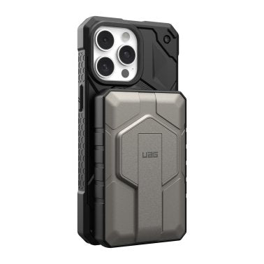 UAG | Rugged Wireless Power Bank + Stand 10,000 mAh - Black & Grey | 9B4411114036