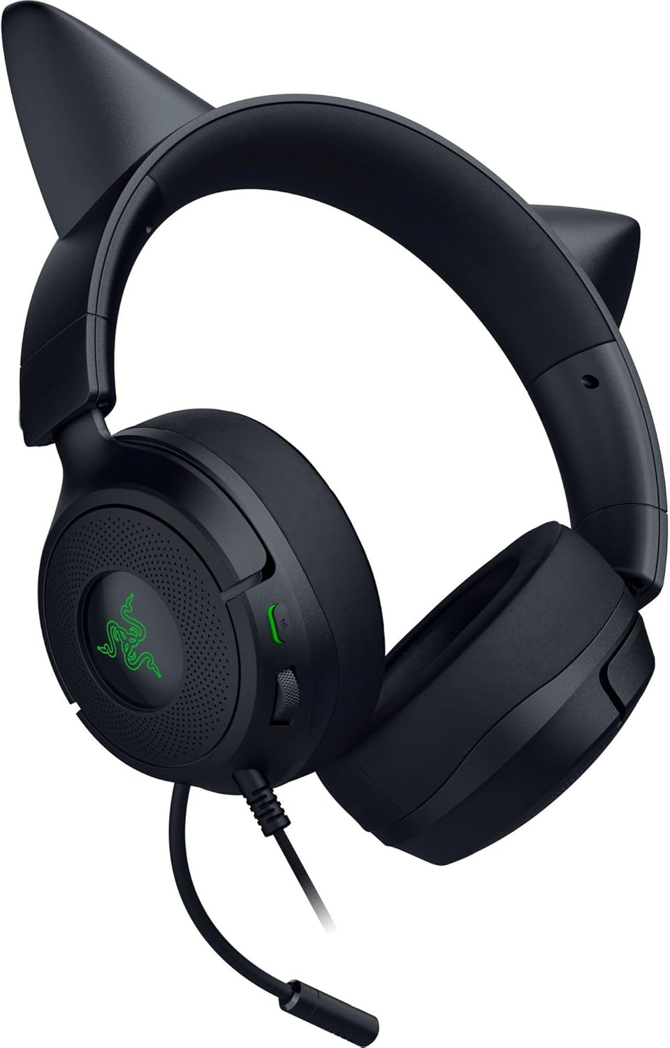 Razer | Kraken Kitty V3 X Wired Over-the-Ear Gaming Headset for PC, PlayStation, Nintendo Switch, Steam Deck, and Smartphone - Black |  RZ04-05350200-R3U1