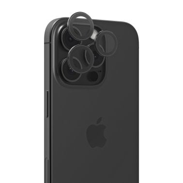 ZAGG | InvisibleShield Glass AR Camera Rings iPhone 16 Pro / 16 Pro Max / 15 Pro / 15 Pro Max- Black | IS-200114996