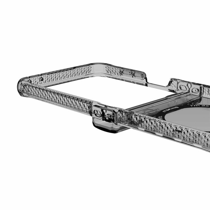 ITSKINS | Hybrid_R Hinge Clear w/Magnets Case for Samsung Galaxy Z Flip 8 | SGB8HIMCLSMOK