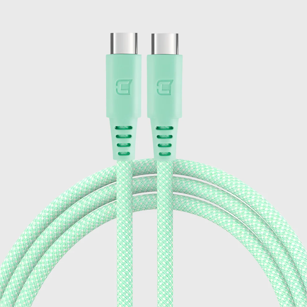 Caseco | USB-C to USB-C Cable Fast Charging Cable 2m / 6ft -  Teal | C0515-06