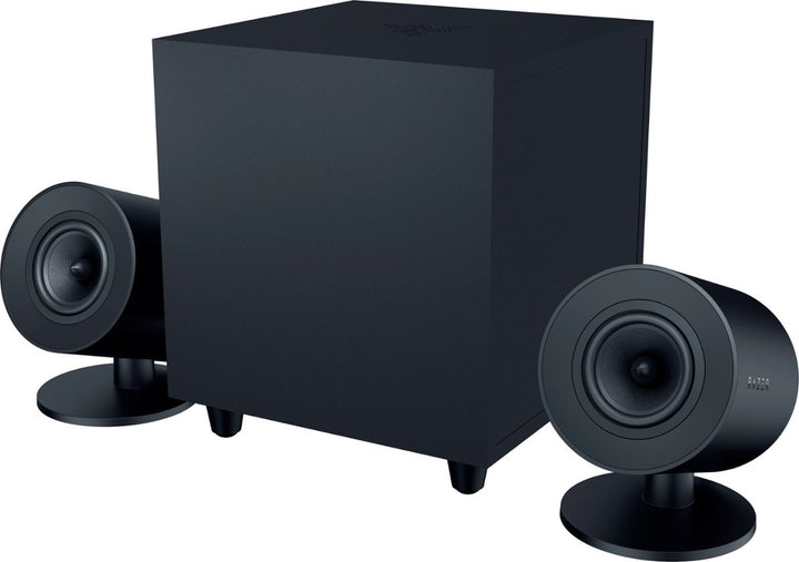 Razer | Nommo V2 - Full Range 2.1 PC Gaming Speakers w/ Wired Sub (3pcs) - Black | RZ05-04750100-R3U1