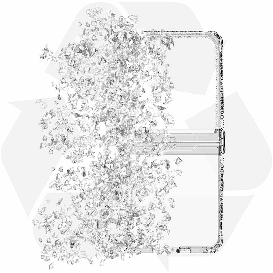 ITSKINS | Hybrid_R Case Hinge for Samsung Galaxy Z Flip7 - Clear | SGB7HYICLTRSP