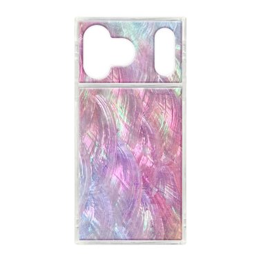 FLAUNT | Square iPhone 17 Pro Max MagSafe Case - Pink Mother of Pearl | FT057270