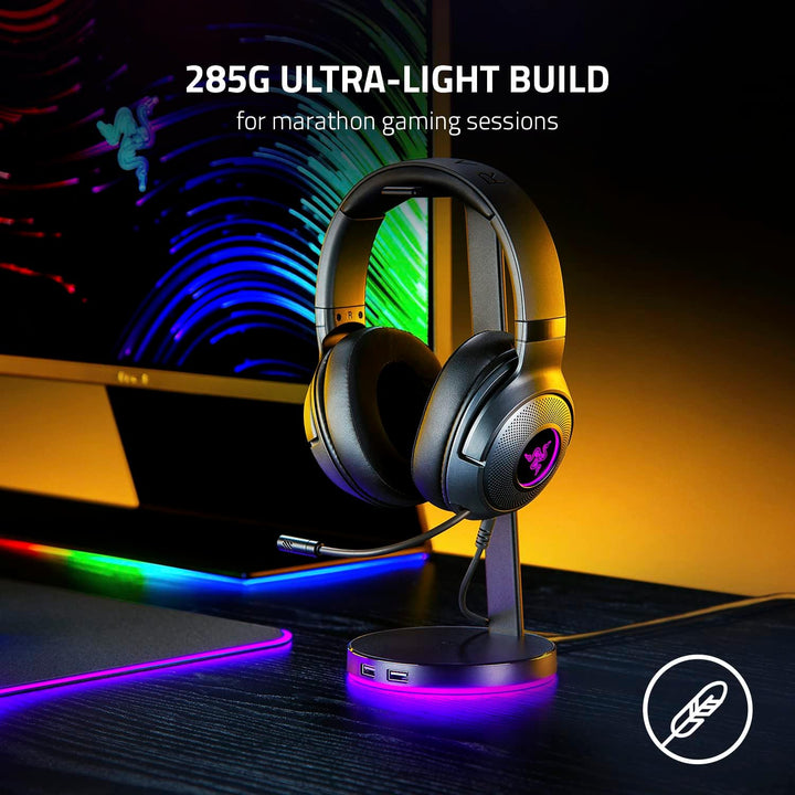Razer | Kraken Kitty V3 X Wired Over-the-Ear Gaming Headset for PC, PlayStation, Nintendo Switch, Steam Deck & Smartphone - White | RZ04-05350300-R3U1