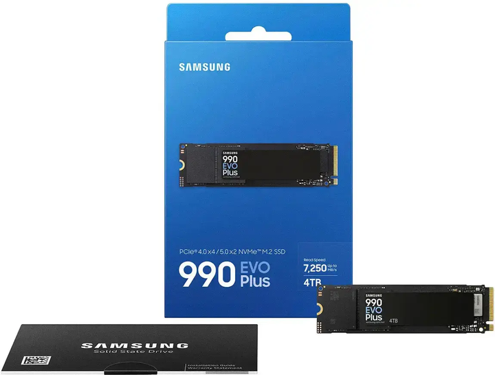 Samsung | 990 EVO Plus 4TB PCI-e Internal Solid State Drive | MZ-V9S4T0B/AM