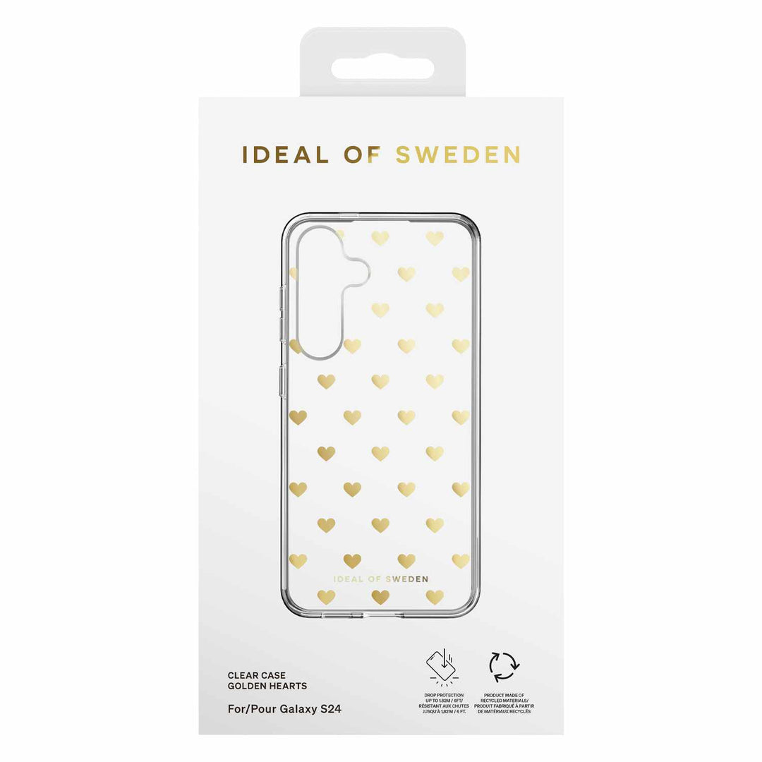 Ideal of Sweden | Case Samsung Galaxy S24 - Gold Hearts | 120-8060