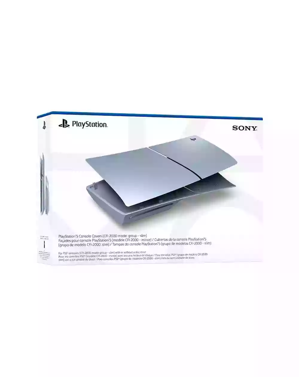 Sony | PlayStation PS5 Slim - Standard Ed. Console Cover - Sterling Silver | 1000040154