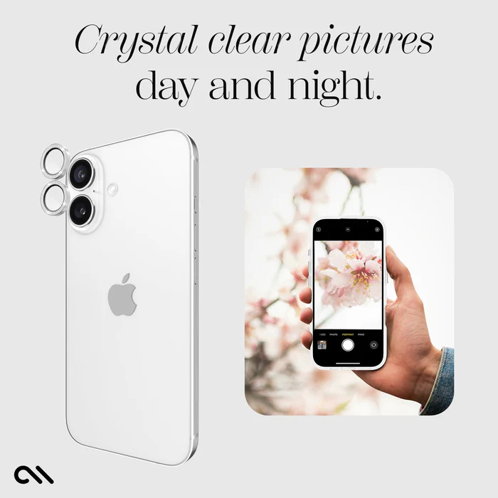 //// Case-Mate | Aluminum Ring Glass Lens Protector iPhone 16 Plus / 16 - Twinkle | 15-13285 TRANSITION TO CM057362
