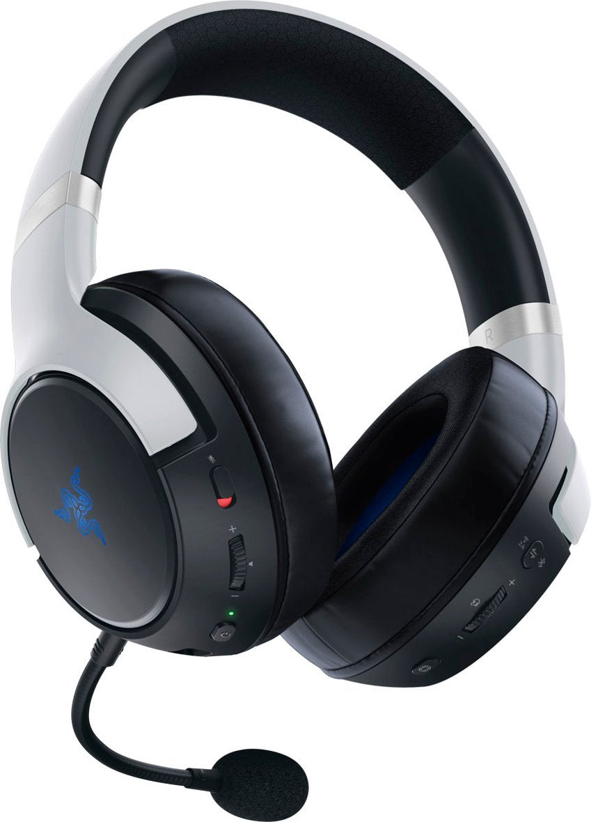Razer | Razer Kaira Pro Dual Wireless Gaming Headset for PS5, PS4, PC, and Switch - White | RZ04-04030100-R3U1