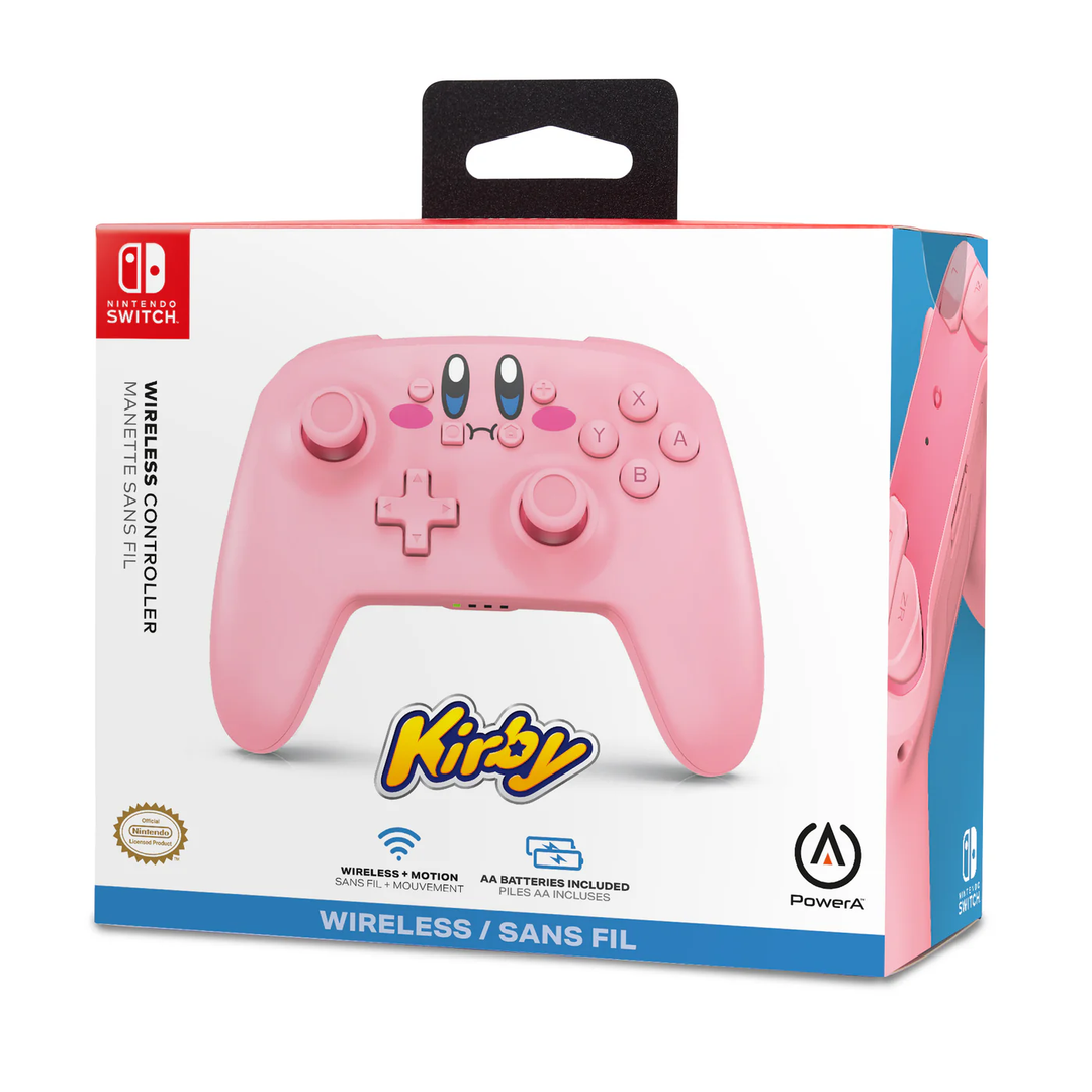 PowerA | Kirby Mouthful Wireless Controller for Nintendo Switch | NSGP0348-01