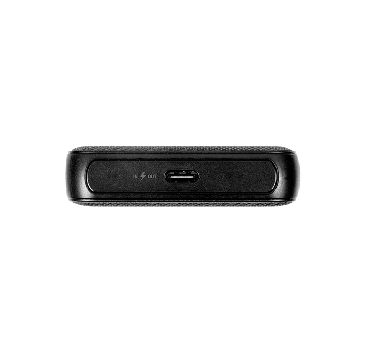 LOGiiX | Piston Power 5000 mAh Fabric Power Bank - Black | LGX-13929