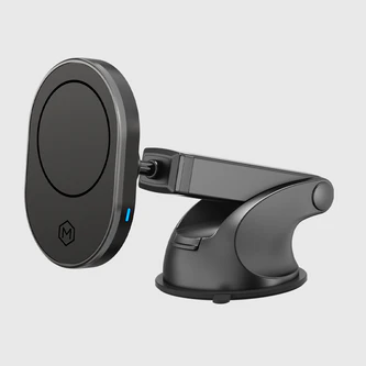 Mighty Mount | MagSafe Wireless Car Charger Suction Cup Mount (Version 2.0) - Black | M3540D