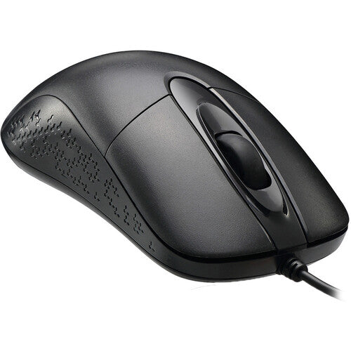 Adesso | Waterproof iMouse W4 Waterproof Antimicrobial Optical Mouse - Black | IMOUSEW4