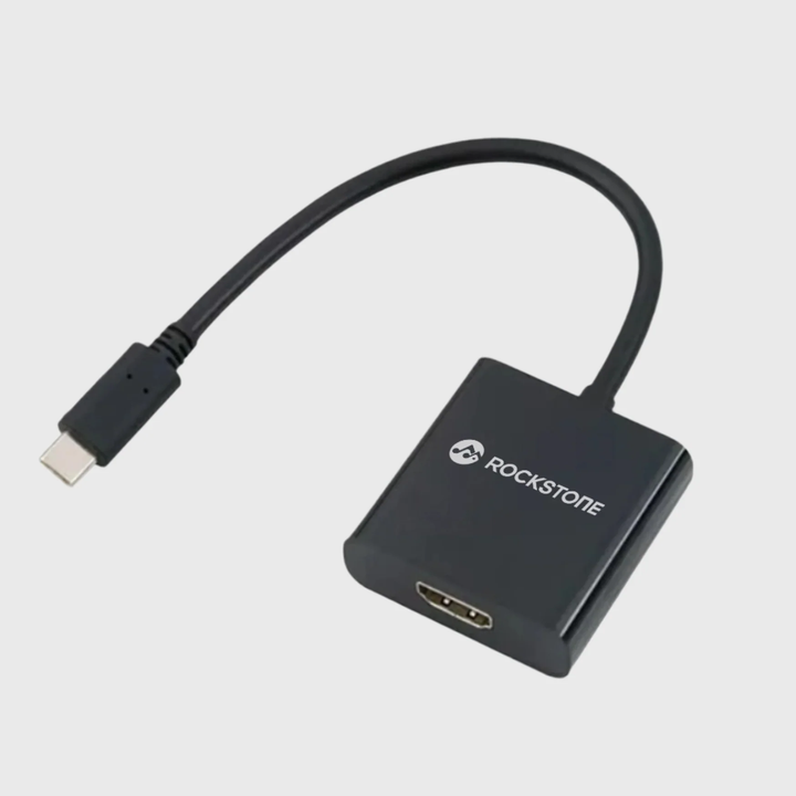 //// Rockstone | Adapter USB-C to HDMI - Black | R1312-01