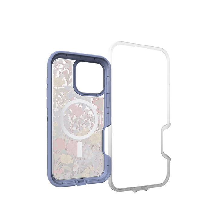 ////  OtterBox | Defender XT Pro w/ MagSafe Series Case iPhone 16 Pro Max - Clear Purple Wildflowers | 77-96100