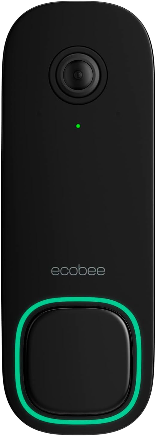 Ecobee | Smart Doorbell Camera Wired Video Doorbell - Black | EB-CAMSDB-01