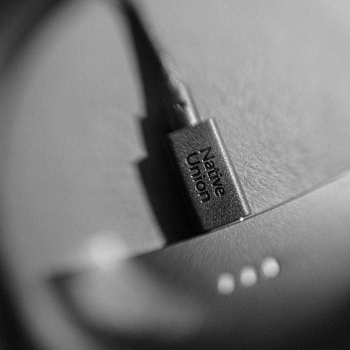 Native Union | Belt Charging Cable XL USB-C to USB-C Ultra-Strong with Leather Strap 10ft 100W |  BELT-XL-C-COS-3-NP