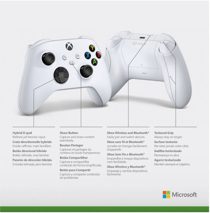 Microsoft |  Xbox Wireless Controller Series X/S - Robot White | QAS-00007