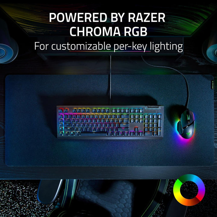 Razer Renewed | BlackWidow V4 X Mechanical Gaming Keyboard - Green Switch | RZ03-04700200-R3UR | 60 DAYS WARRANTY